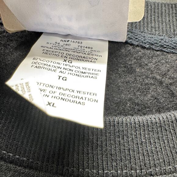 Champion Sweatshirt Mens XL Black Reverse Weave Pullover Embroidered Logo NEW - Picture 7 of 8